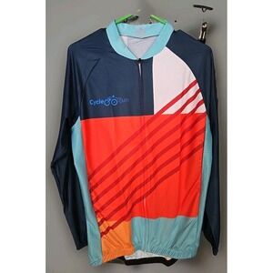 Women's Long Sleeve Solvi Cycling Jersey Full Zipper Top Says sz 4XL Fits Like L